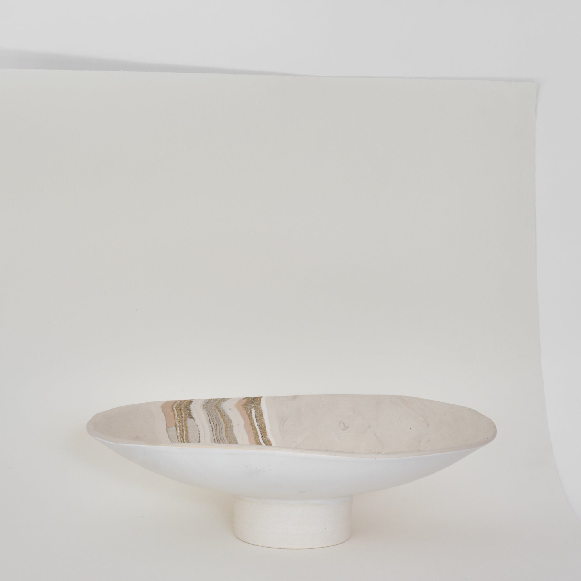 Large Footed Nerikomi Bowl