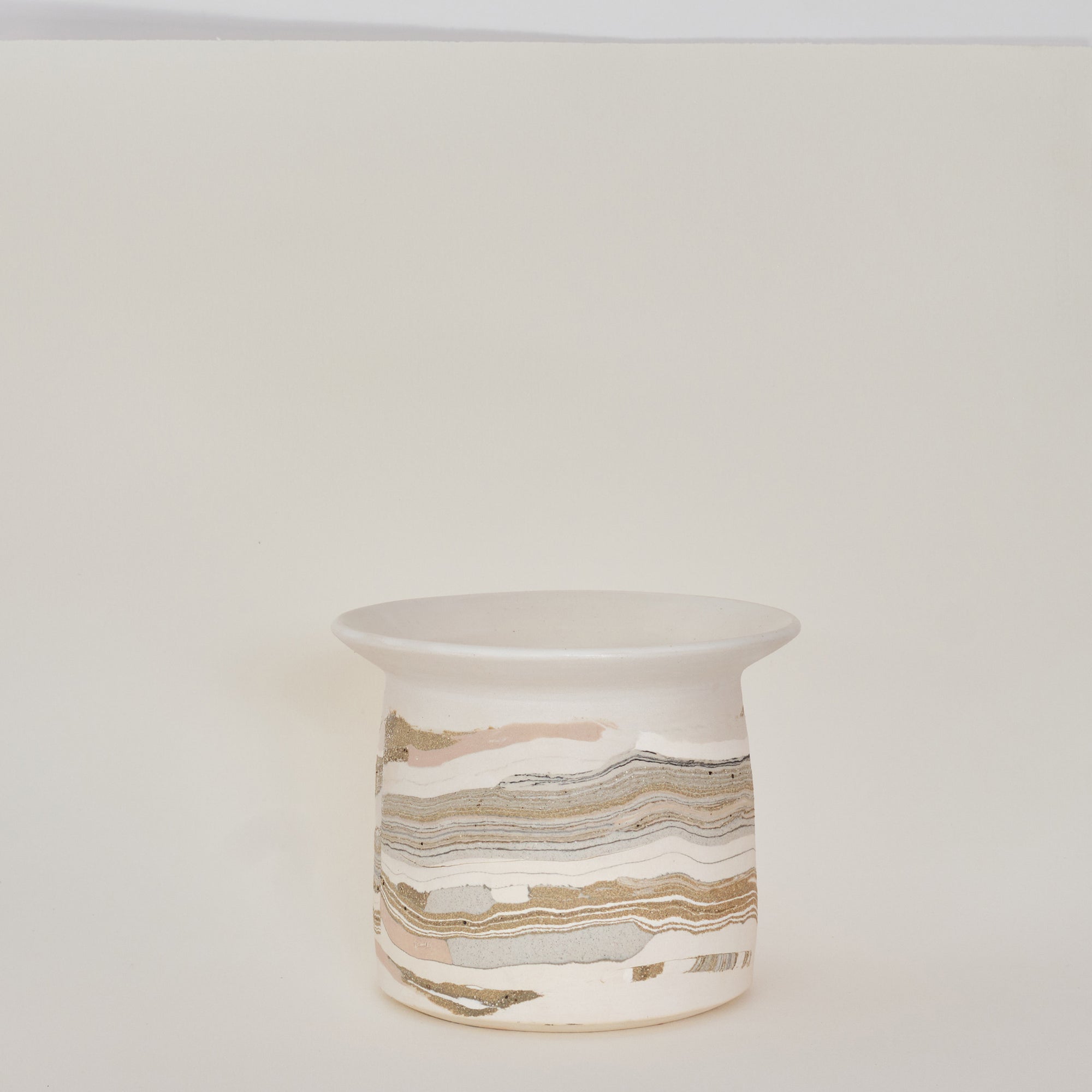 Nerikomi Collar Vase