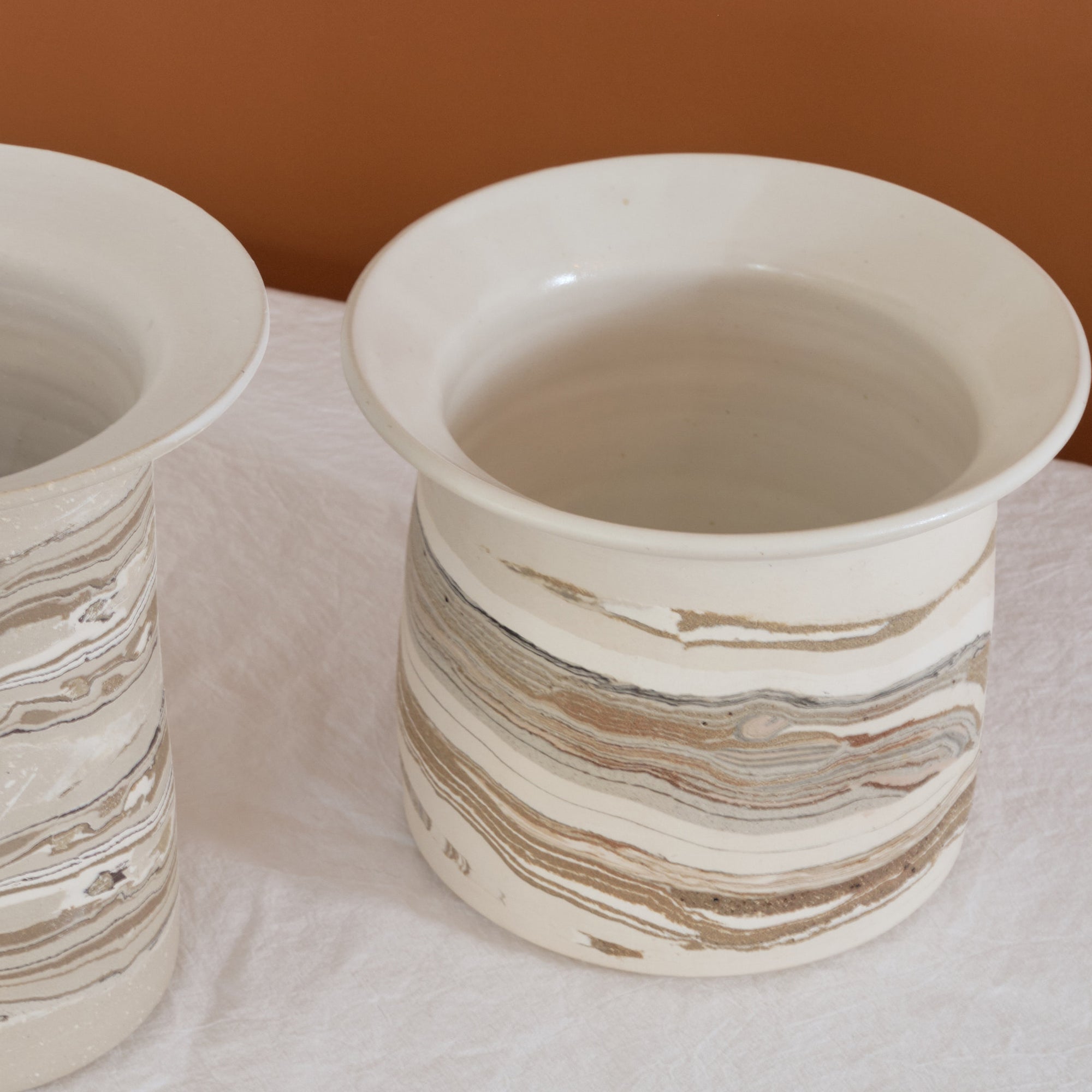 Nerikomi Collar Vase