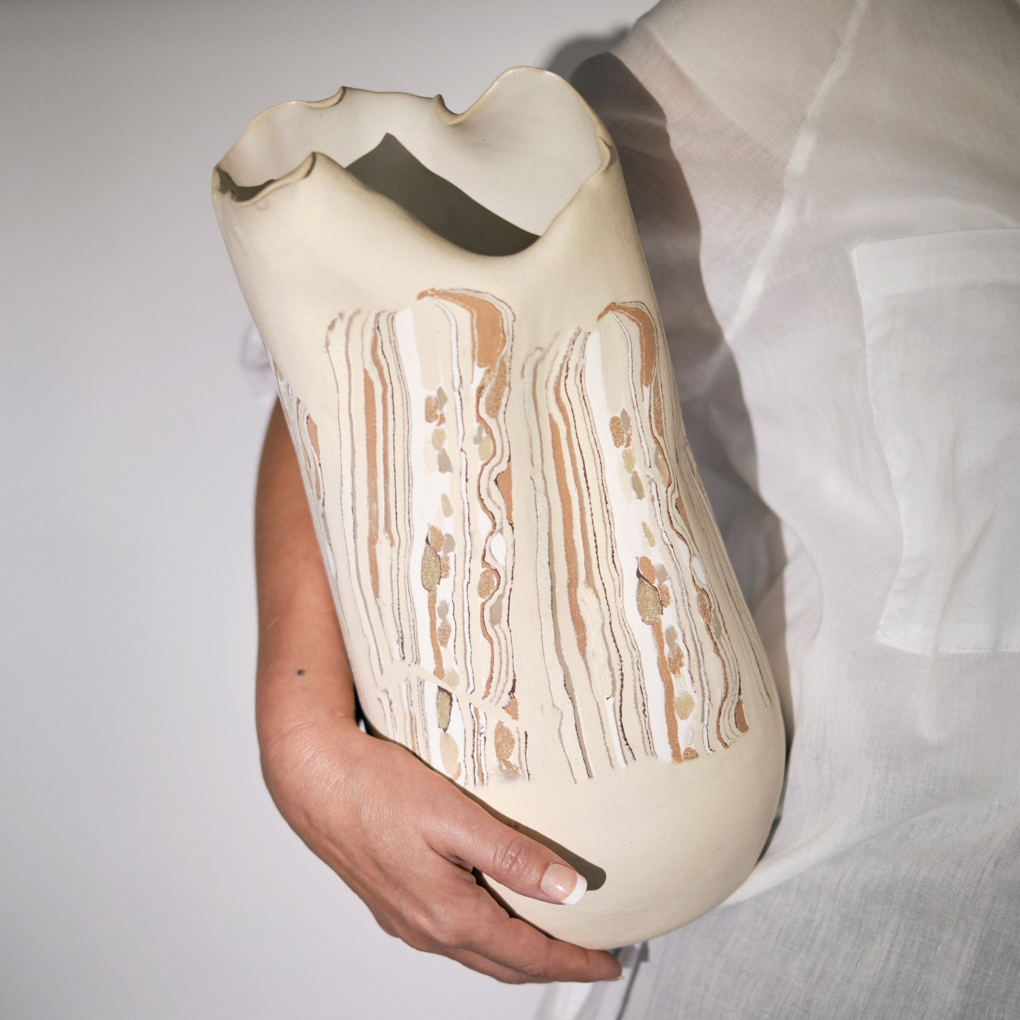 Curlicue Nerikomi Vase