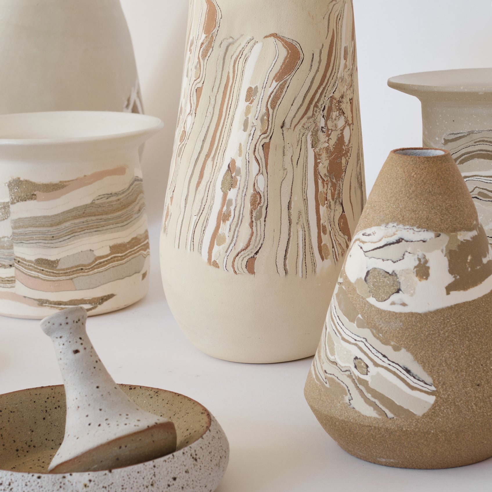 Teardrop Nerikomi Vase