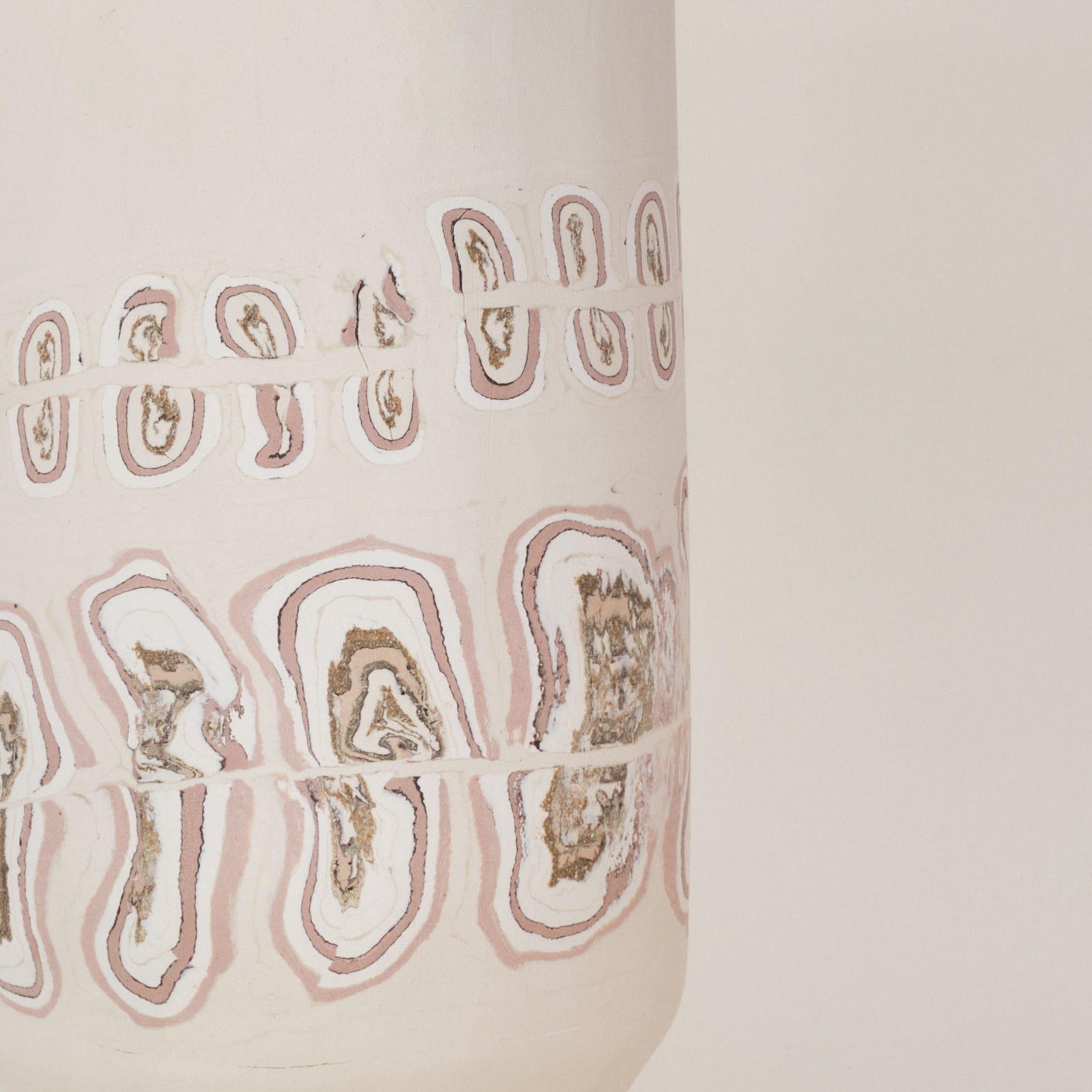 Tall Tubular Nerikomi Vase