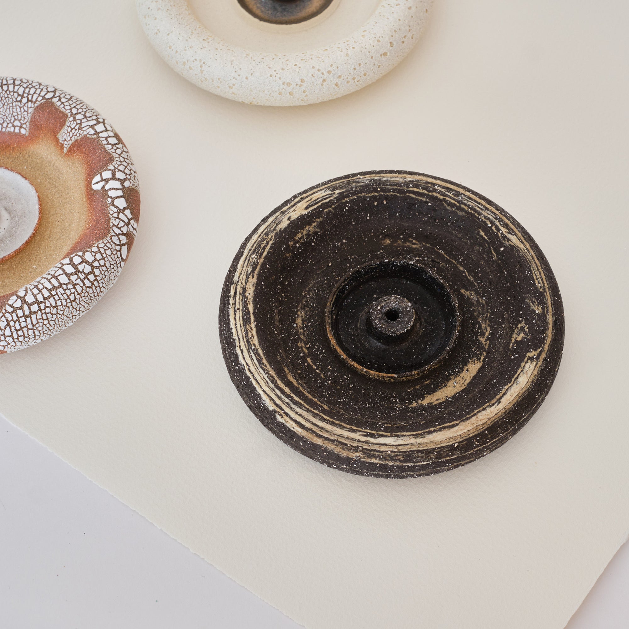 Marbled Doughnut Incense Burner