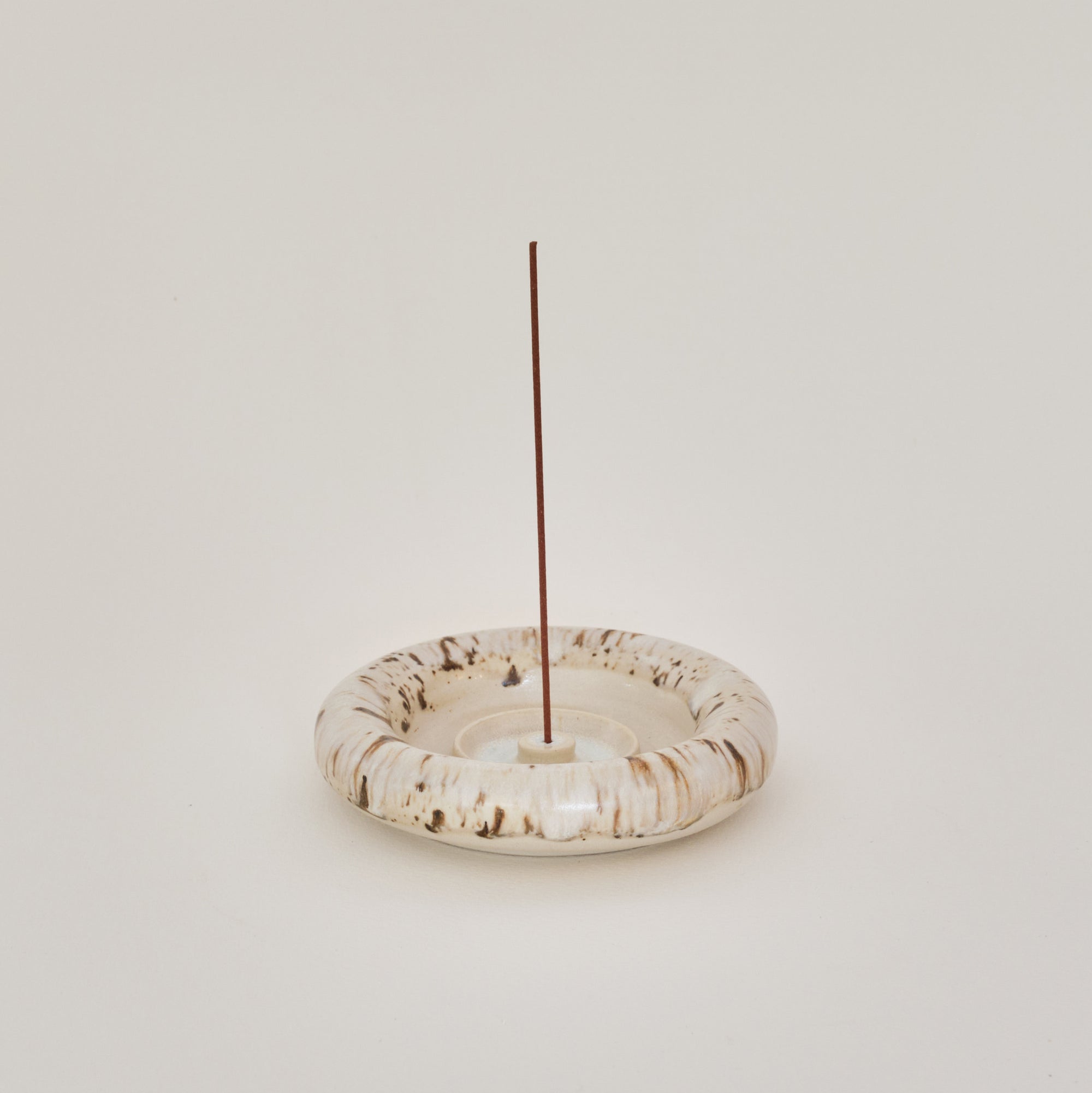 Flecked Doughnut Incense Burner