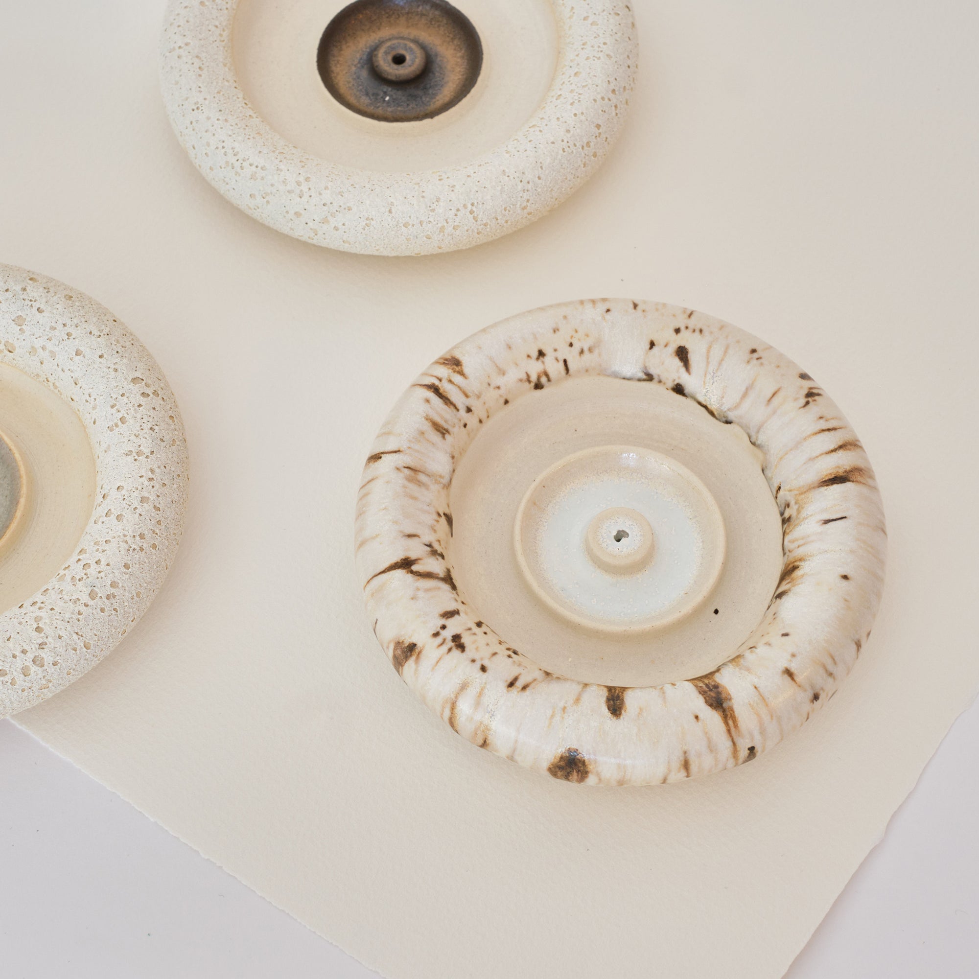 Flecked Doughnut Incense Burner