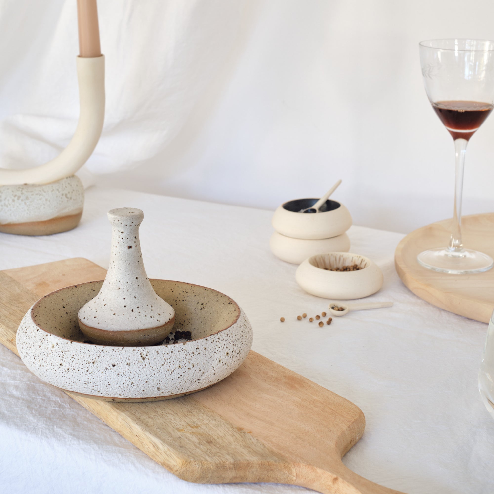 Blanched Grinding Nest