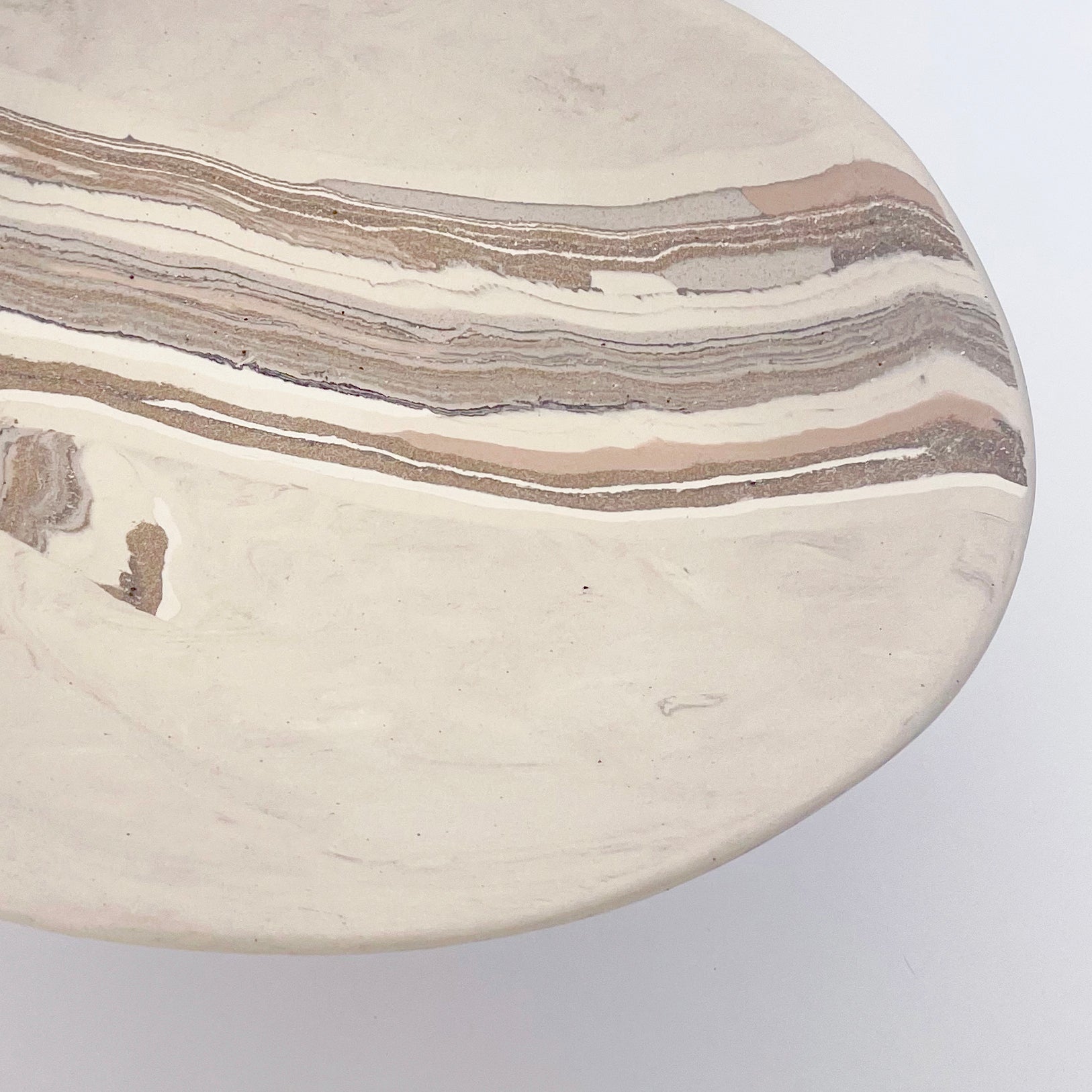 Large Footed Nerikomi Bowl