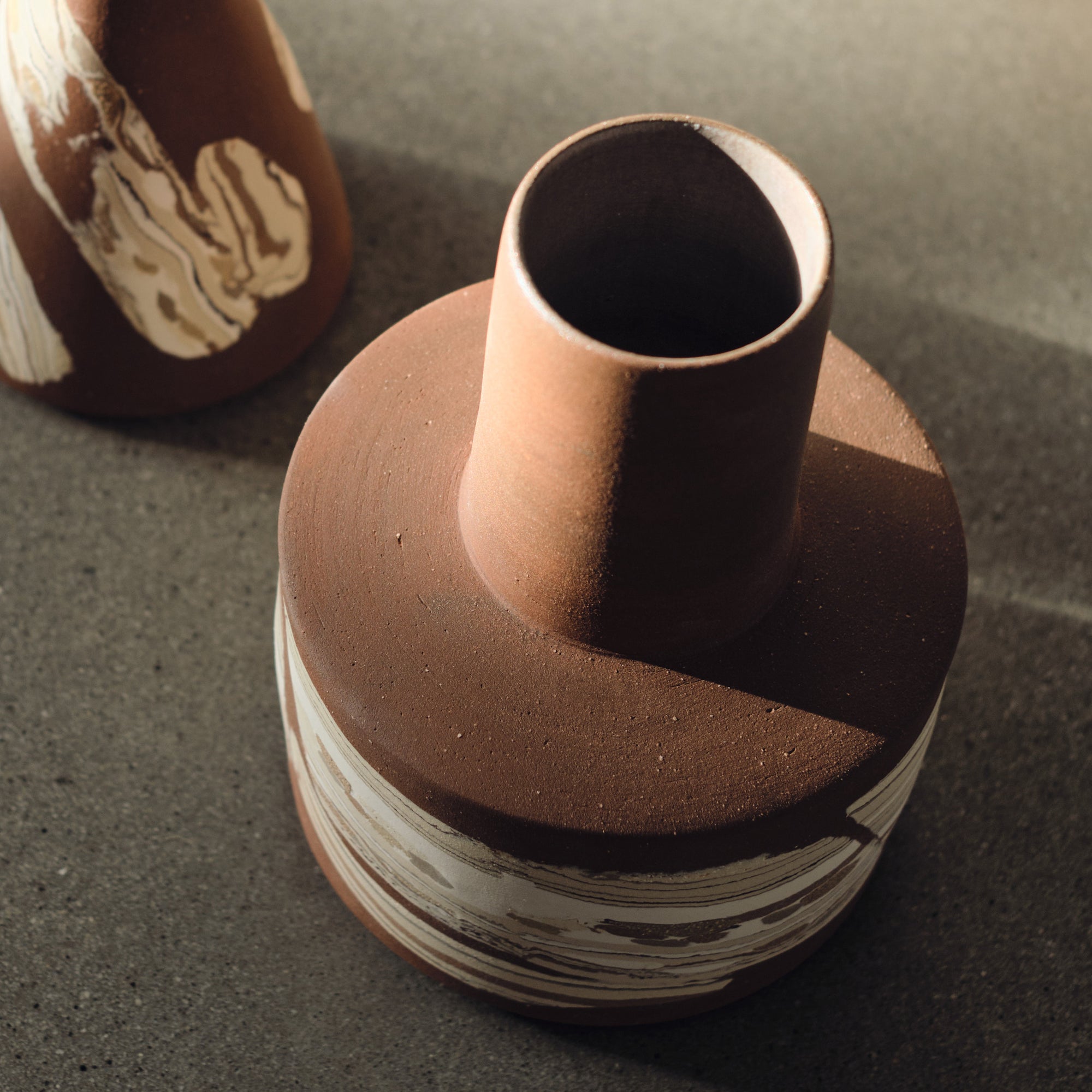 Retro Nerikomi Vase