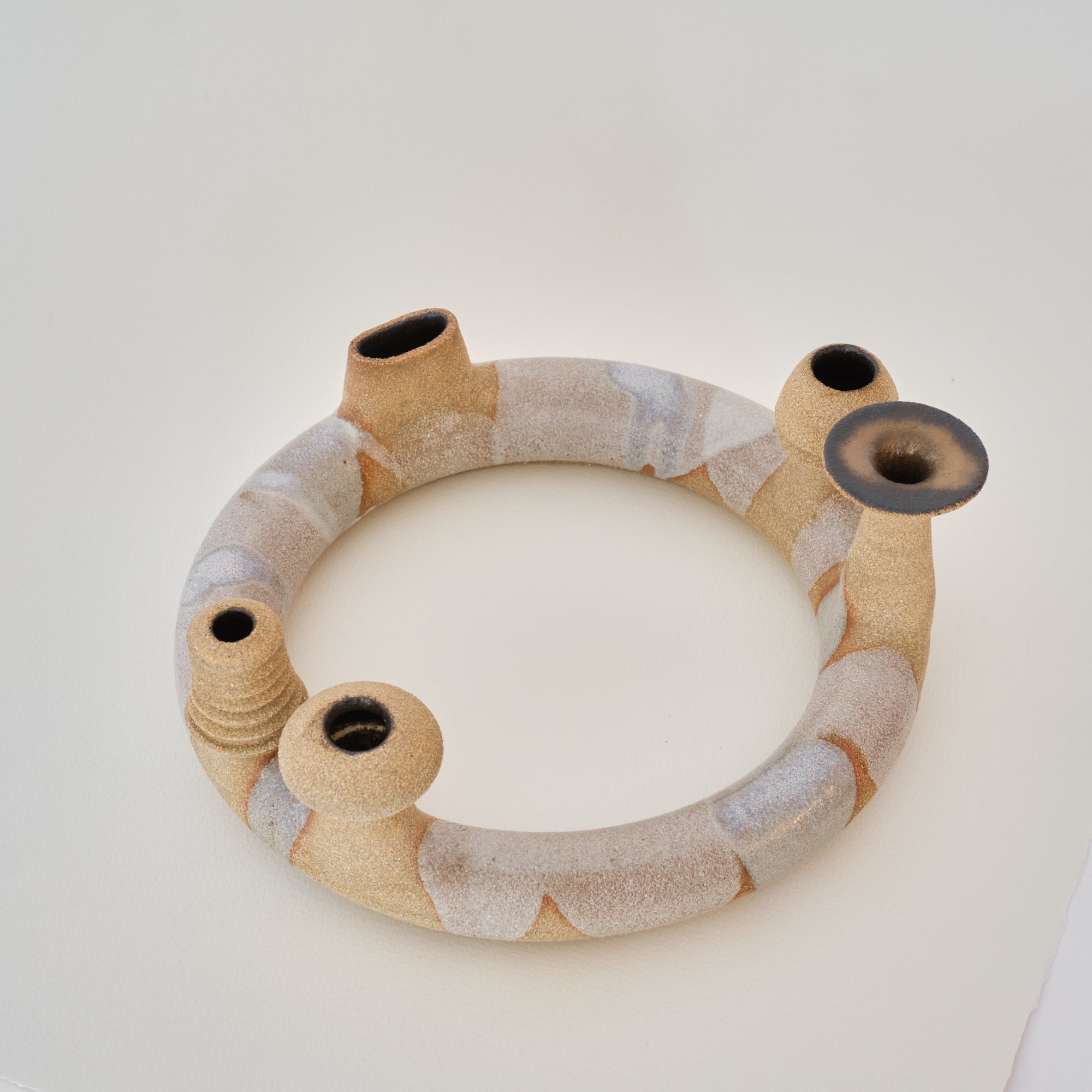 Dappled Flower Ring Vase