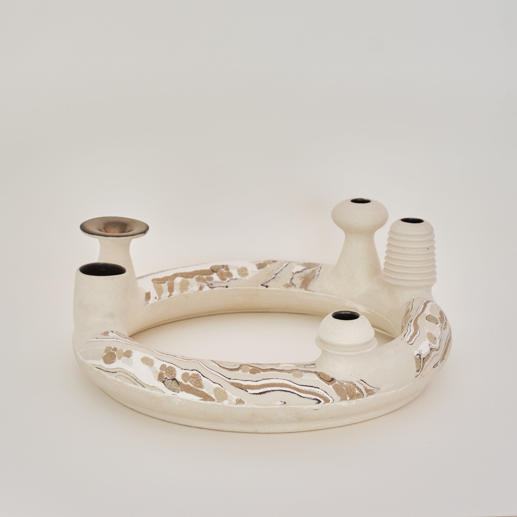Large One-off Nerikomi Ring Vase