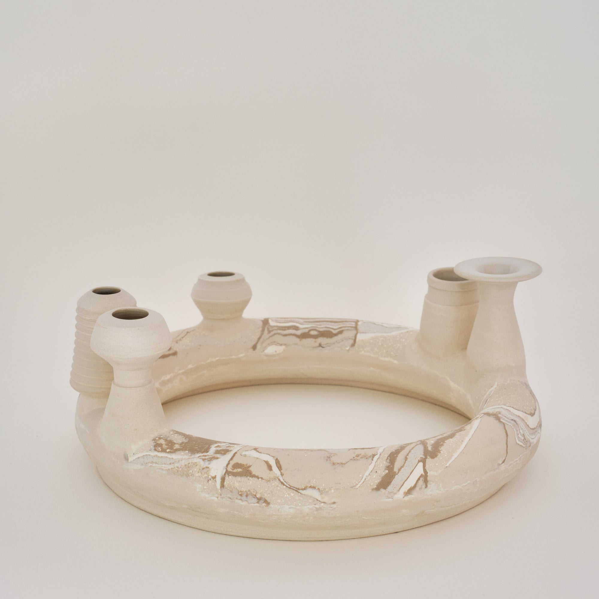 Large One-off Nerikomi Ring Vase