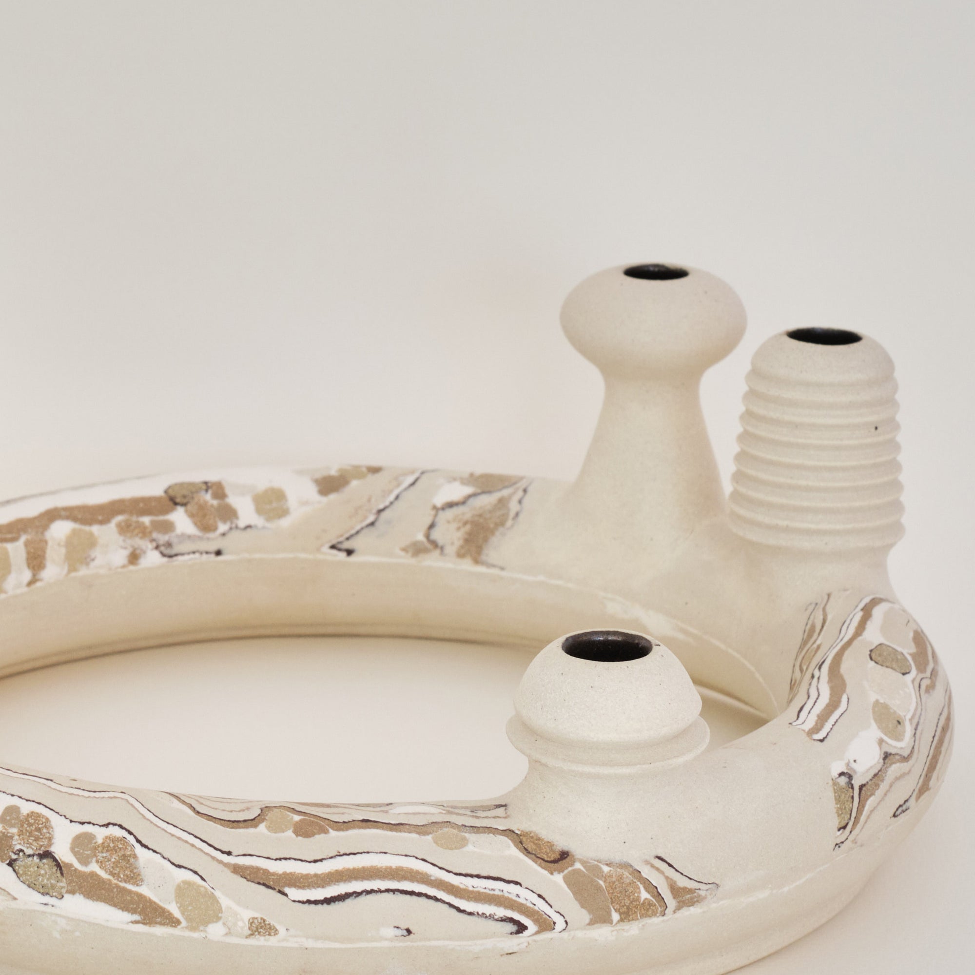 Large One-off Nerikomi Ring Vase