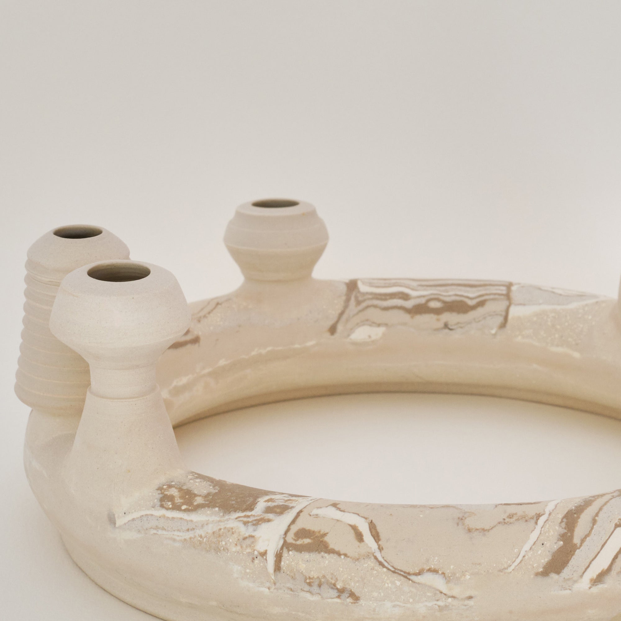 Large One-off Nerikomi Ring Vase